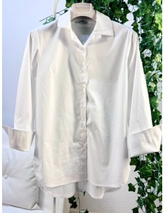 Camisa blanca básica mujer