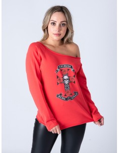 Sudadera animosa cruz rosas