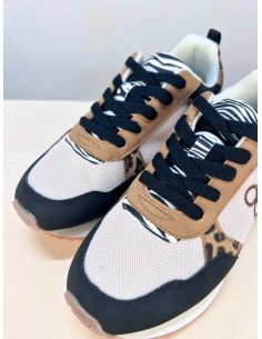 Zapatilla animal print don algodón 