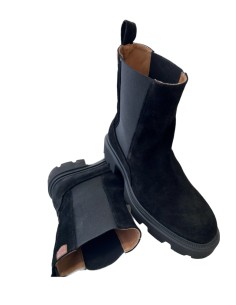 Bota de serraje negro Popa