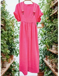 Vestido peto flúor