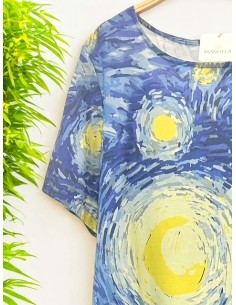 Vestido con bolsillos óleo