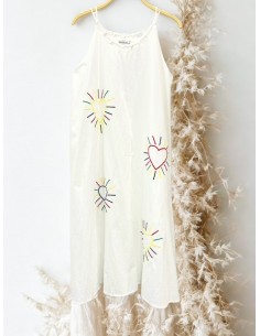 Vestido blanco evasé