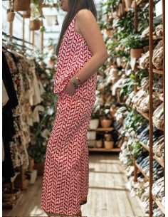 Pantalón ancho estampado