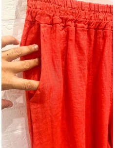 Pantalón de lino midi