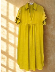 Vestido camisero midi