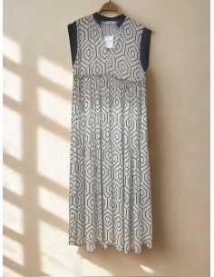 Vestido largo fluído