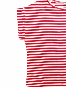 Camiseta rayas coral