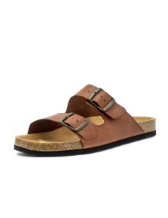 Sandalia piel cuero Natural World