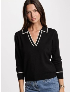 Jersey negro punto fino