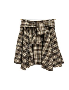 Falda evasé cuadros